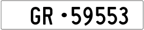 Trailer License Plate